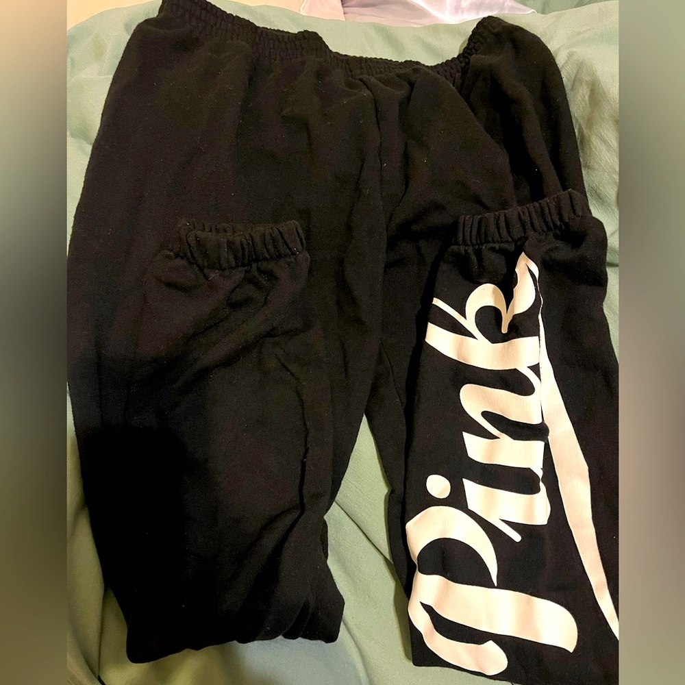 VS PINK black sweatpants